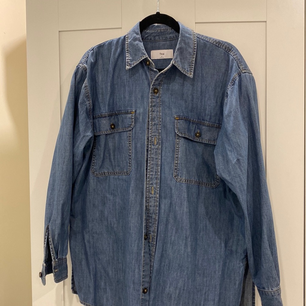 Aritzia jean shacket